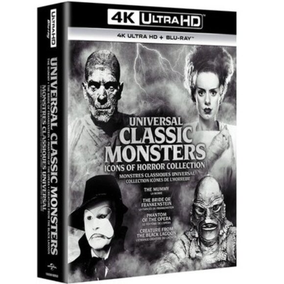 Other - Universal Classic Monsters Icons of Horror Collection 4K UHD Blu-ray  NEW
